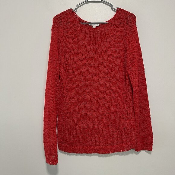 J. Crew NWOT Red Montauk Relaxed Sweater Size XS - Picture 2 of 7
